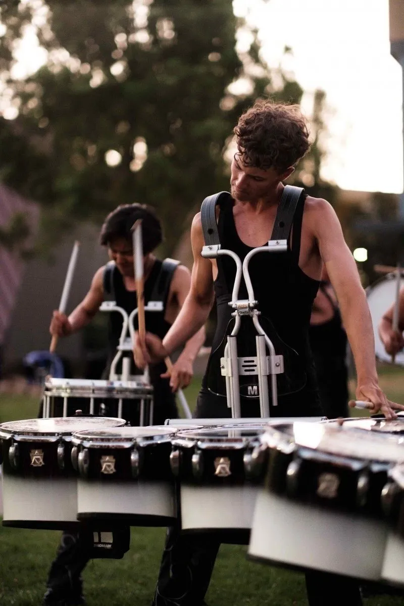 Harry Van der Meer rehearsing on quads